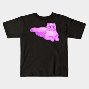 Pink Cat Kids T-Shirt